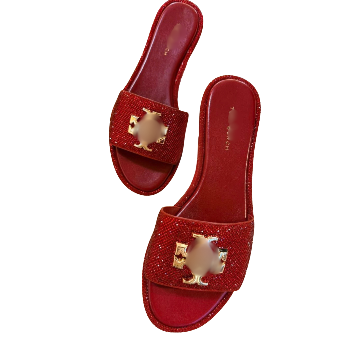 T Rhinestone Sandals