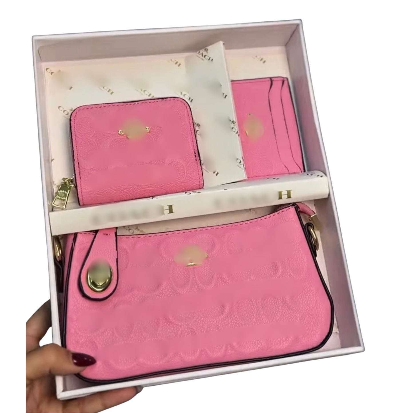 C Pink Leather Set