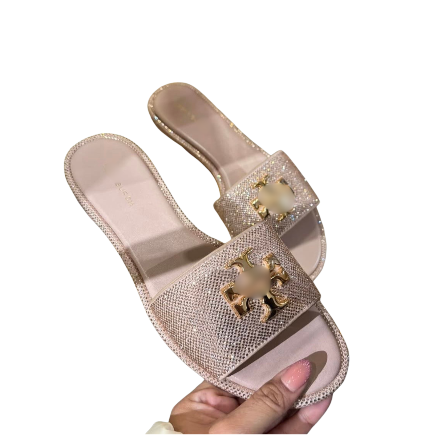 T Rhinestone Sandals