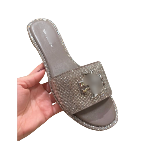 T Rhinestone Sandals
