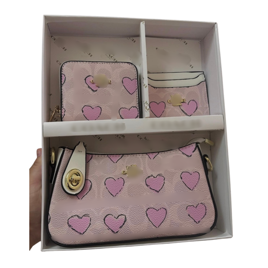 C Pink Heart Set