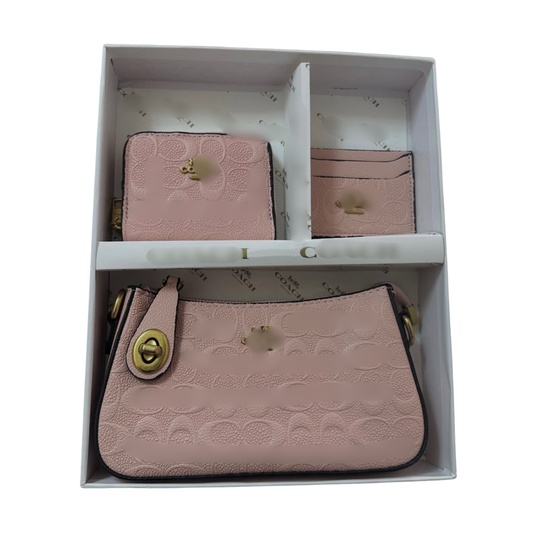 C Pink Leather Set