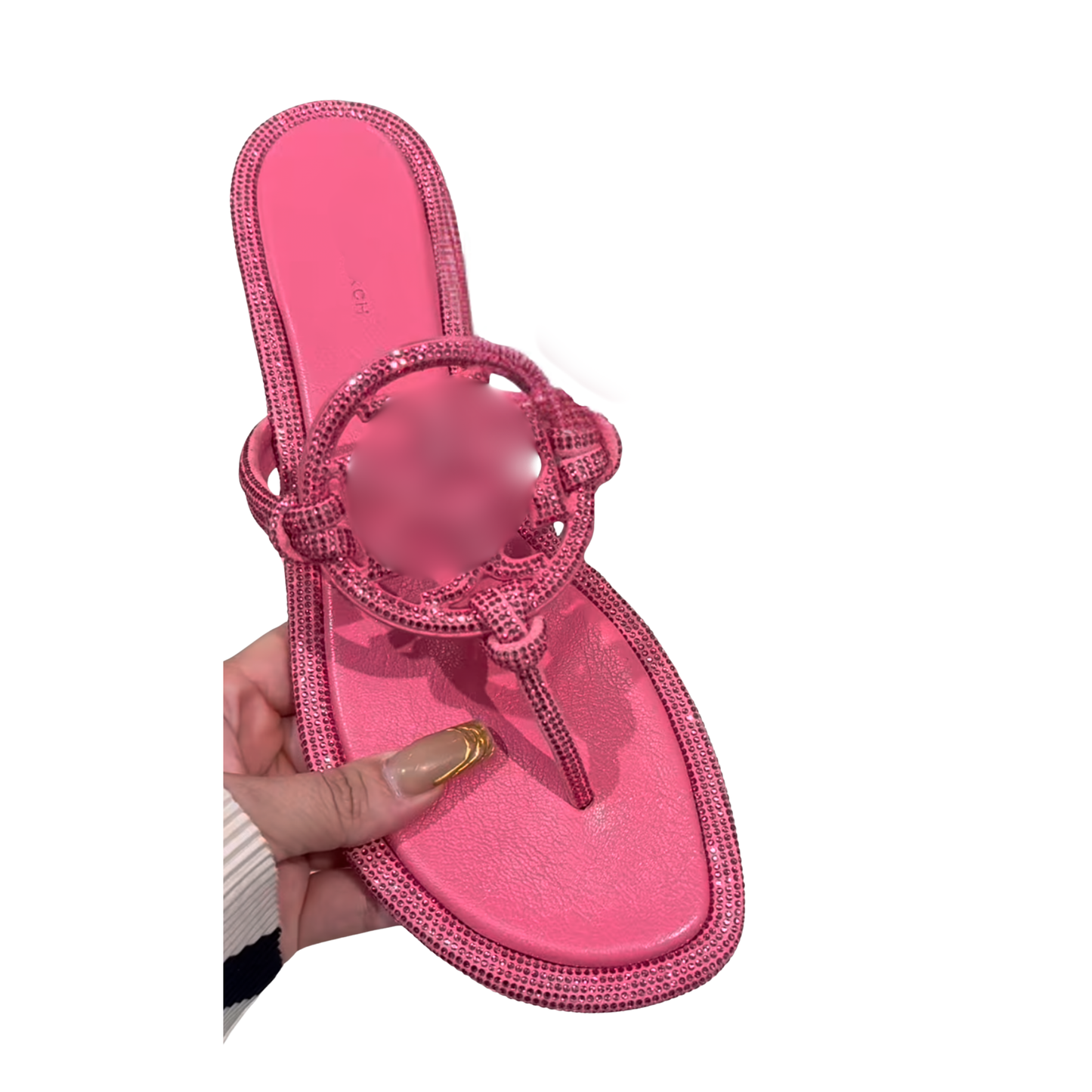 T Rhinestone Sandals